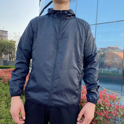 Herren Windbreaker Jacke Leicht Reißverschluss