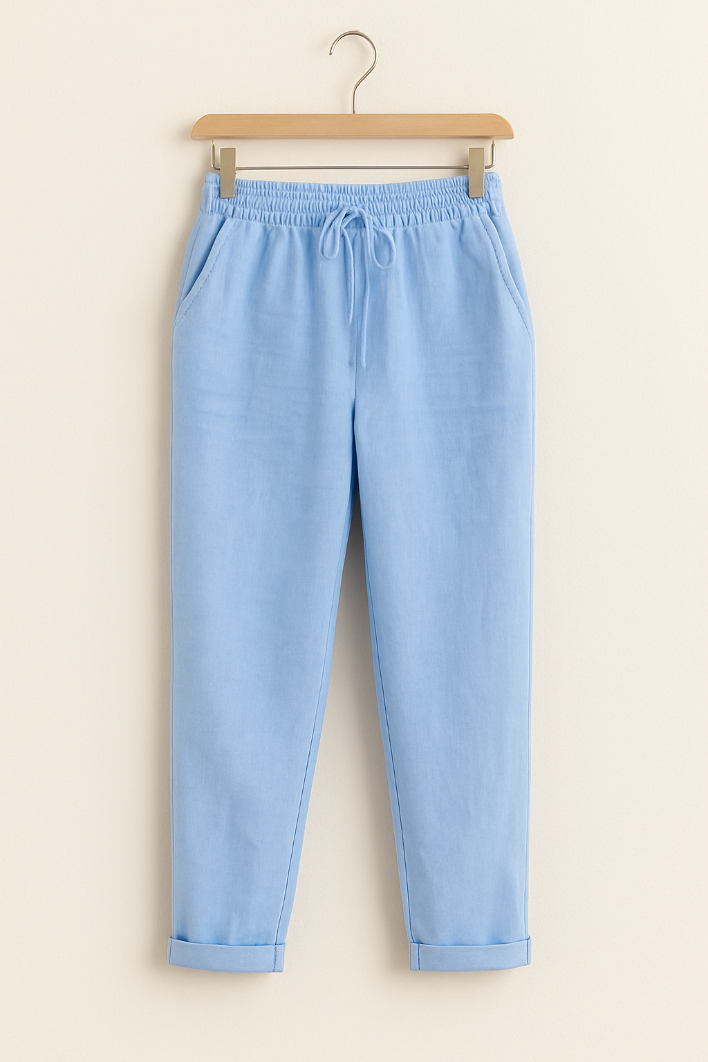 Herren Hose mit Gummibund und Kordelzug
