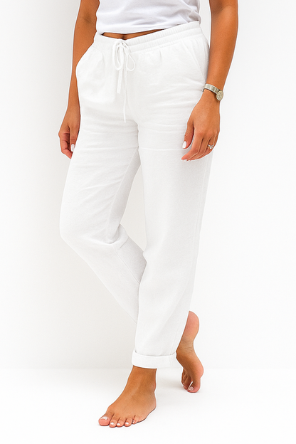 Herren Hose mit Gummibund und Kordelzug