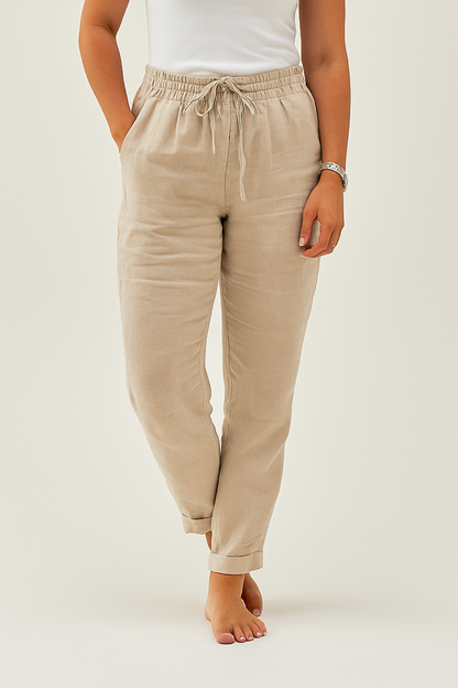 Herren Hose mit Gummibund und Kordelzug