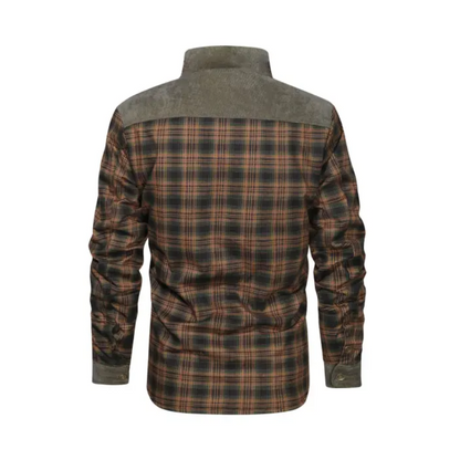 Herren Outdoorjacke Wetterfest Kariert Robust