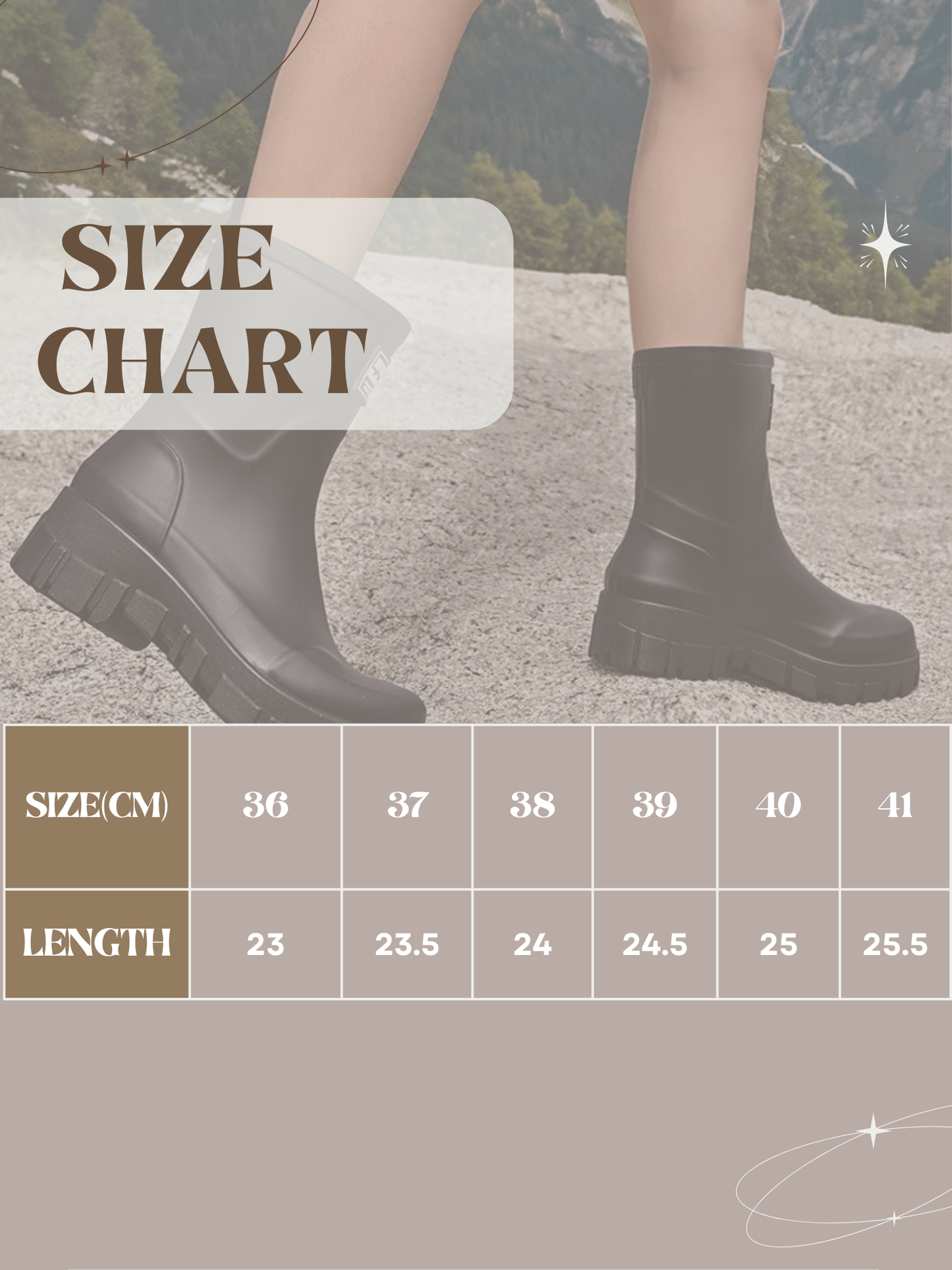 Damen Gummistiefel Wasserdicht Knöchelhöhe - Norvielle