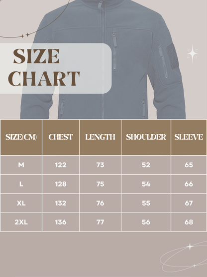 Herren Fleecejacke Thermisch Hoher Kragen Regulär Schwarz - Norvielle