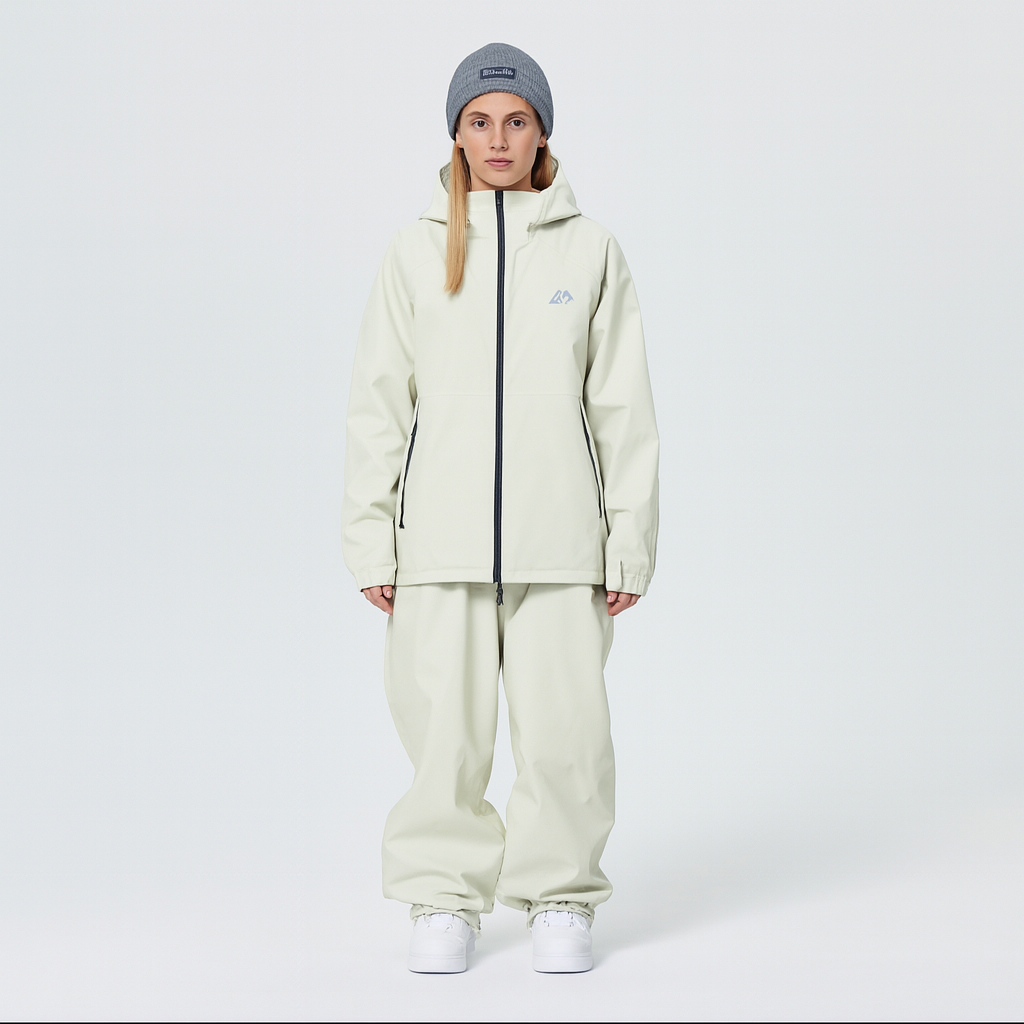 Unisex Skianzug Wetterbeständig Funktionsmaterial Schwarz - Norvielle
