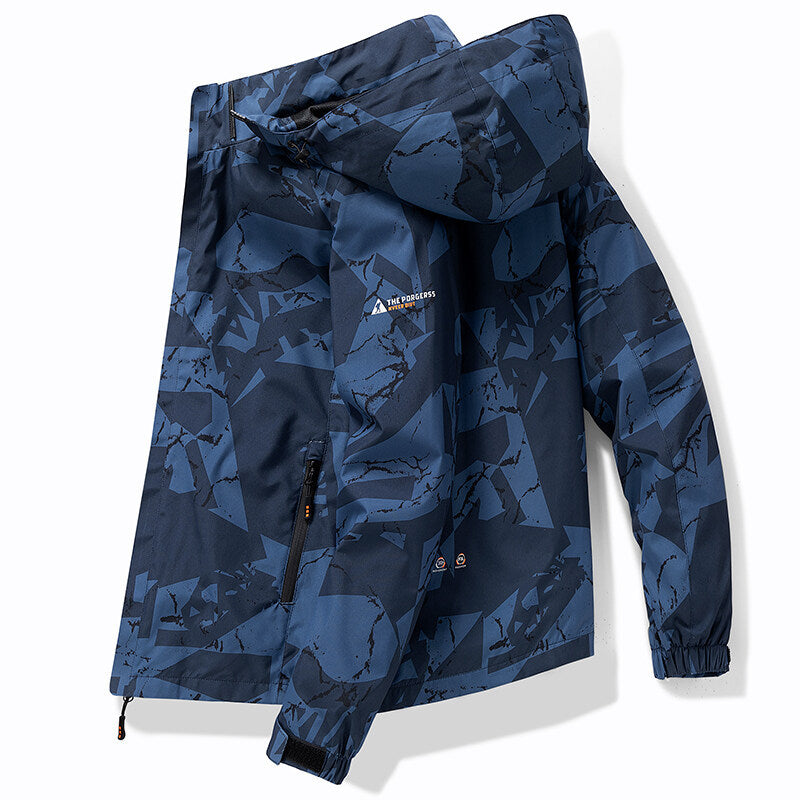 Herren Skijacke Kapuze Wasserabweisend Modern Fit