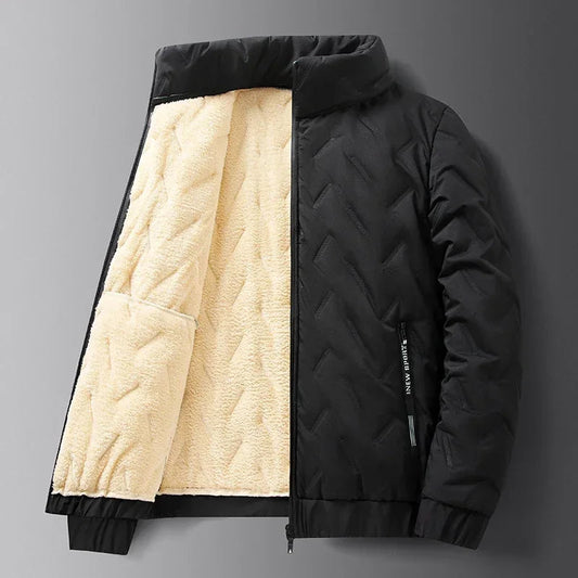 Herren Skijacke Winddicht Klassisches Design Schwarz - Norvielle
