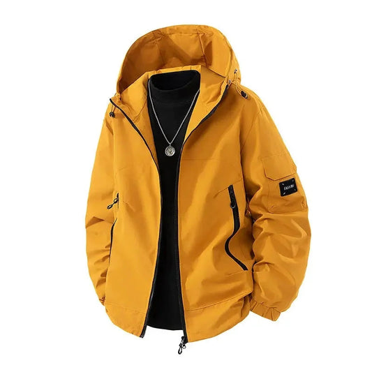 Herren Skijacke Wasserabweisend Winter Kapuzenjacke Schwarz - Norvielle