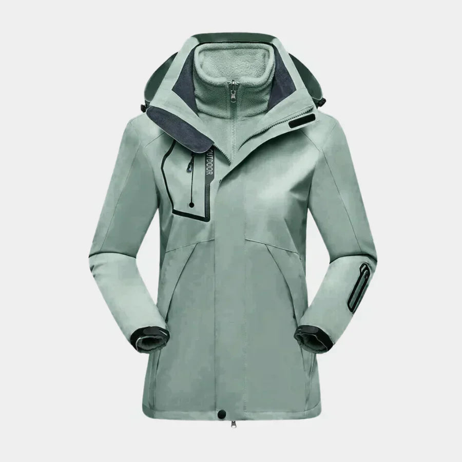 Damen Skijacke Wasserabweisend Abnehmbare Innjacke