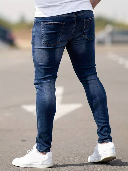 Skinny-Jeans | Ripped | Stretch | Schlanke Fit-Jeans | Herrenjeans-Chaps Herrenmode