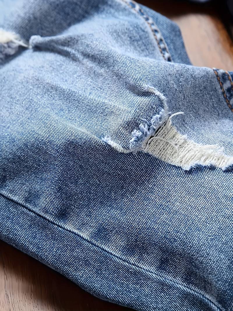 Herren Skinny-Jeans Destroyed Optik