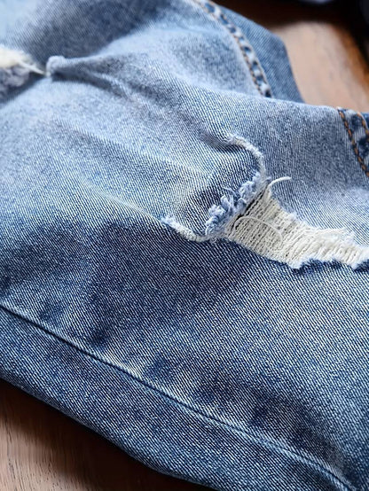 Herren Skinny-Jeans Destroyed Optik