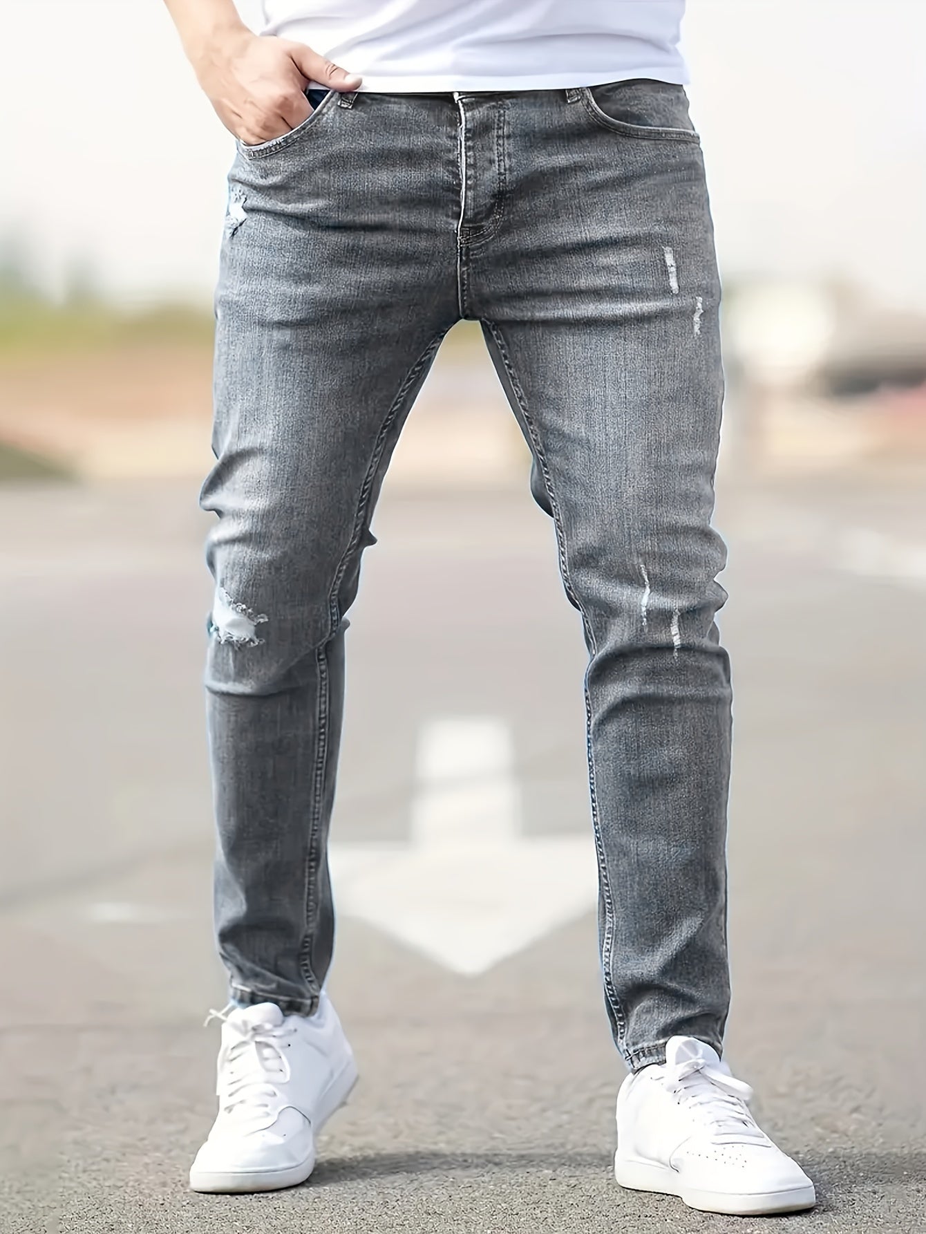 Herren Skinny Jeans Slim-Fit