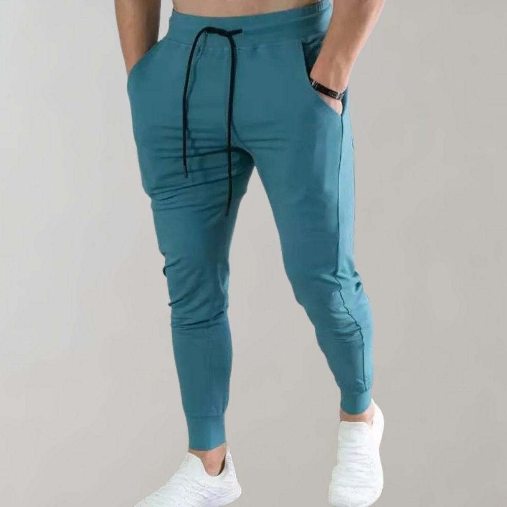 Slim Fit Jogger | Elastische Taille | Kordelzug | Sweatpants | Jogginghosen-Rot-M-Chaps Herrenmode