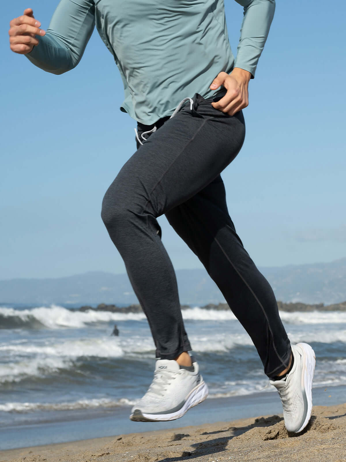 Herren Slim Fit Jogger Stretchhosen Schwarz - Norvielle