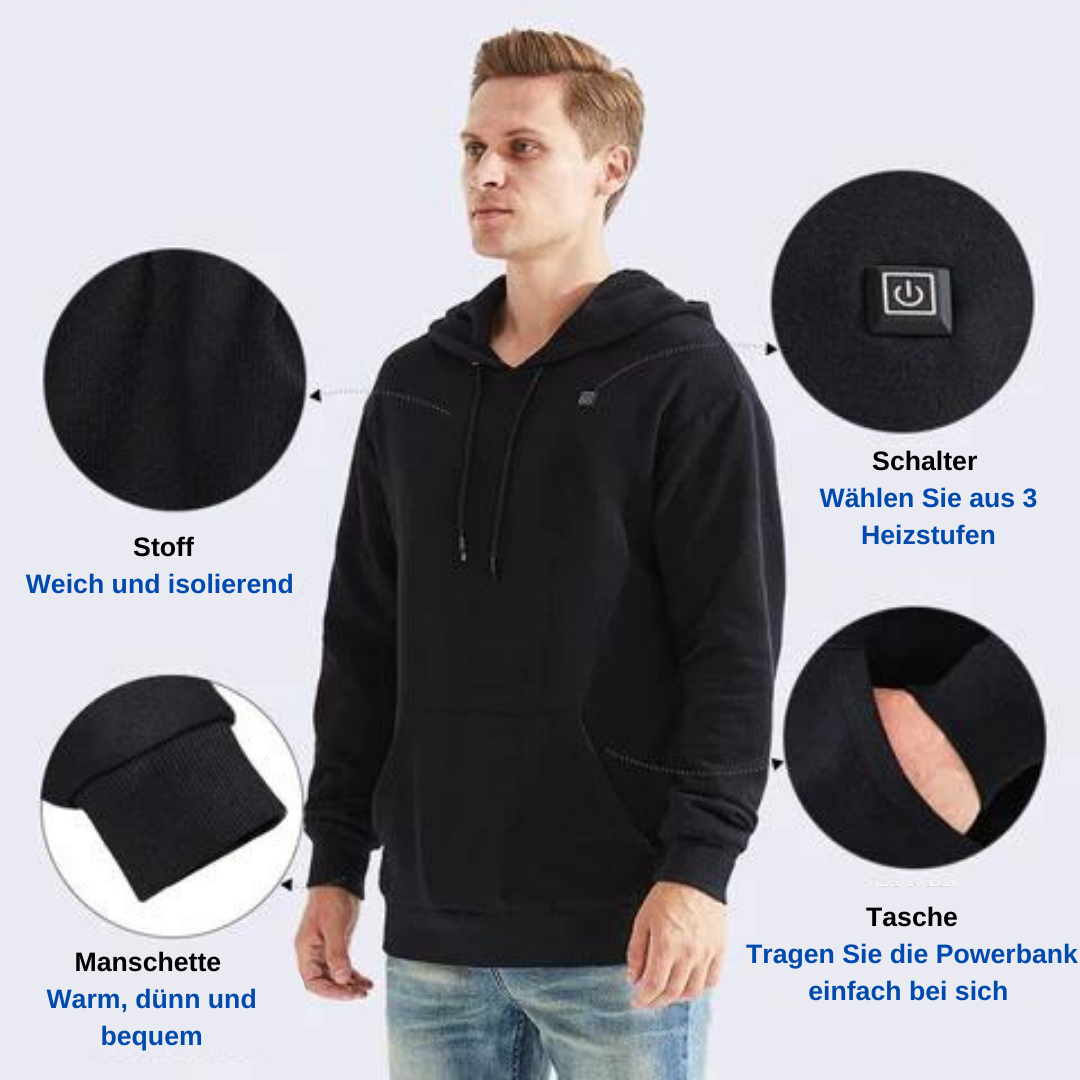 Norvielle Unisex Kapuzenpullover Beheizt