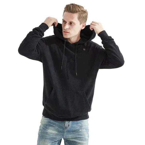 Norvielle Unisex Kapuzenpullover Beheizt Schwarz - Norvielle