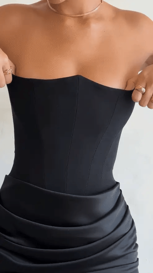 Damen Off-Shoulder-Kleid