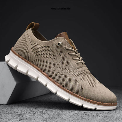 Herren Sneaker Atmungsaktives Mesh Bequem Schwarz - Norvielle