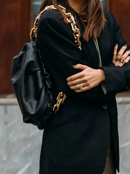 Damenhandtasche mit Goldkette Modern