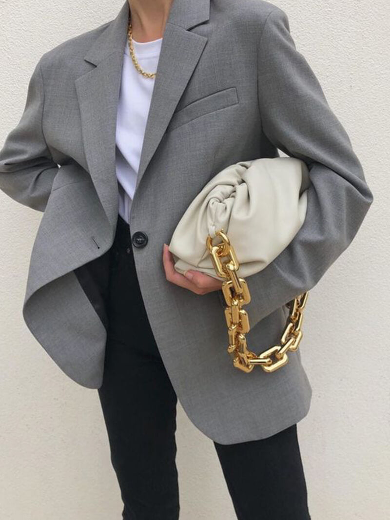 Damenhandtasche mit Goldkette Modern