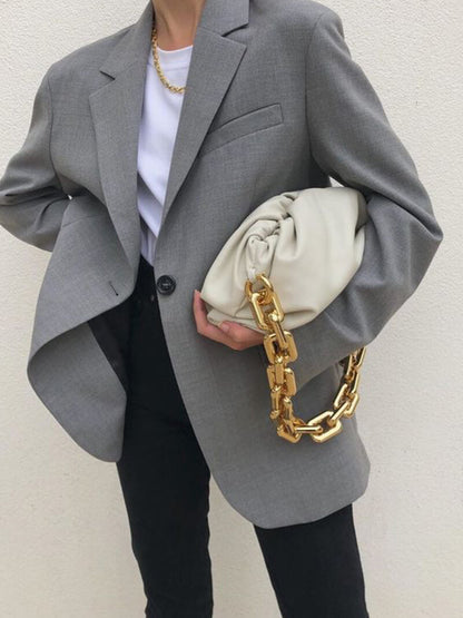 Damenhandtasche mit Goldkette Modern