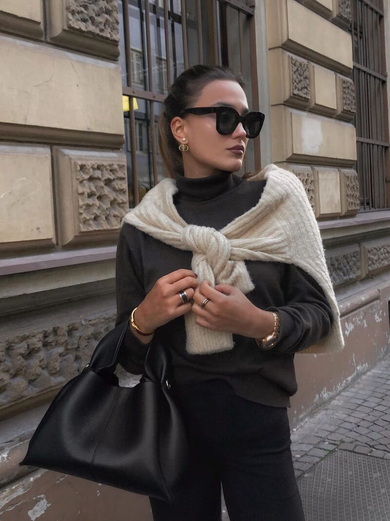 Kunstledertasche Damen Minimalistisch