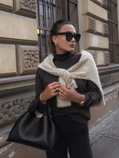 Kunstledertasche Damen Minimalistisch
