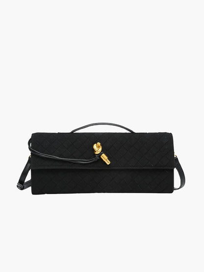 Geflochtene Damen Clutch aus Kunstleder