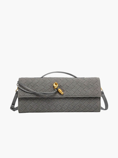 Geflochtene Damen Clutch aus Kunstleder