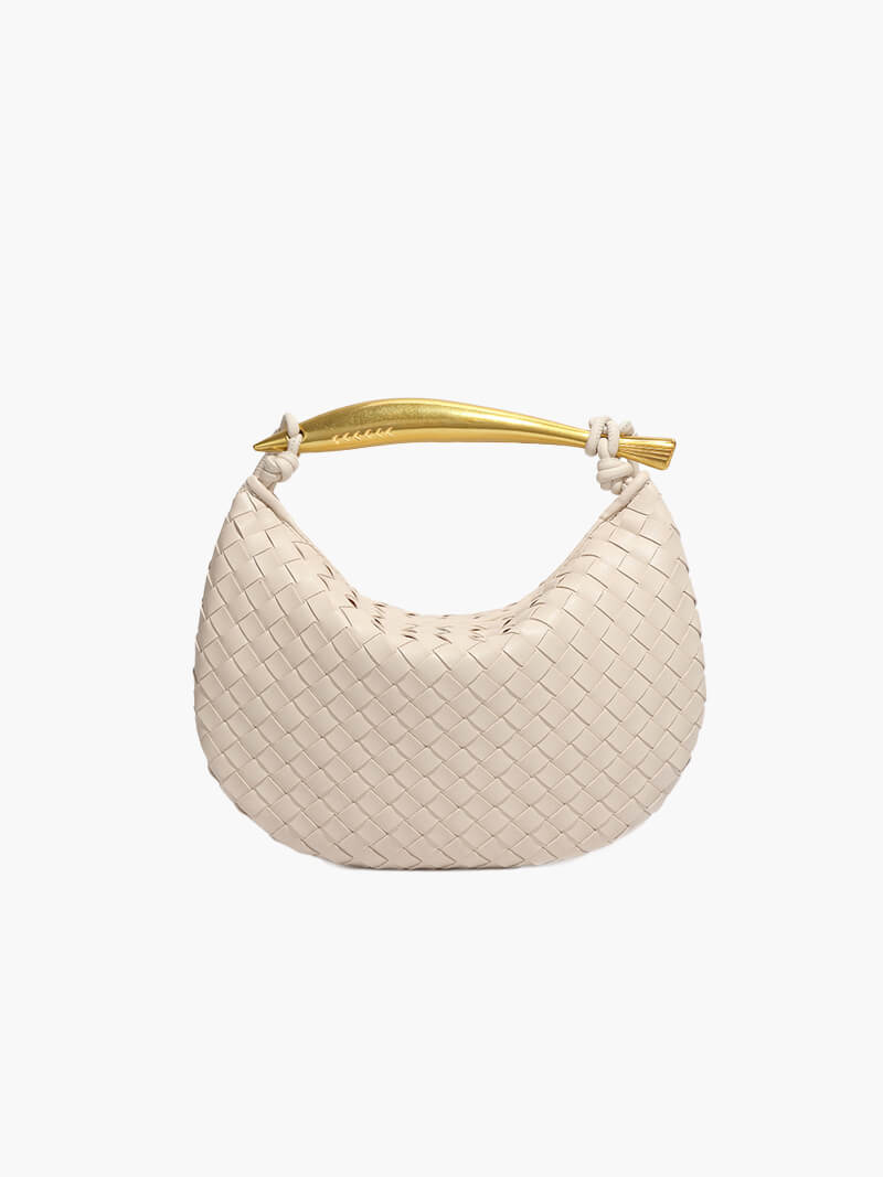 Clio Damen Handtasche Geflochtenes Kunstleder