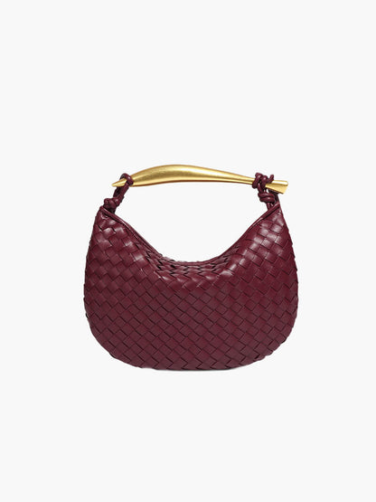 Clio Damen Handtasche Geflochtenes Kunstleder - Norvielle