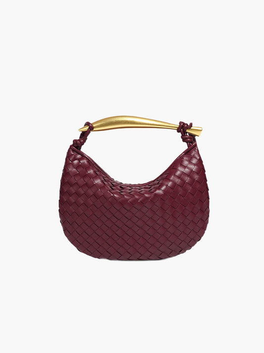 Clio Damen Handtasche Geflochtenes Kunstleder - Norvielle