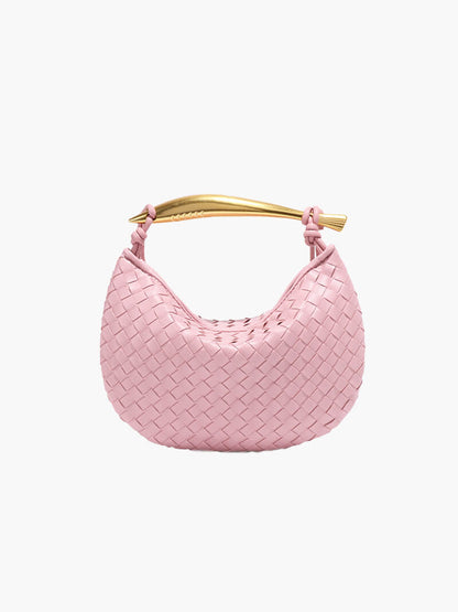 Clio Damen Handtasche Geflochtenes Kunstleder