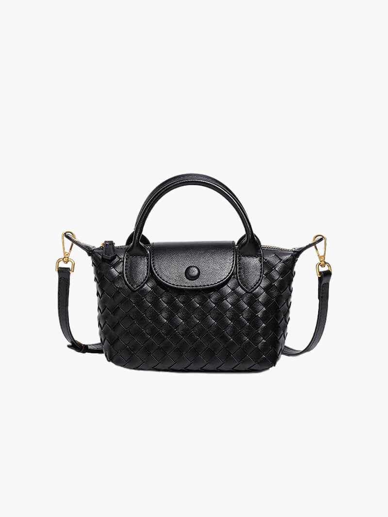 Geflochtene Damen-Mini-Tasche Kunstleder - Norvielle