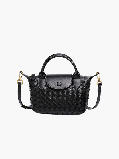 Geflochtene Damen-Mini-Tasche Kunstleder - Norvielle