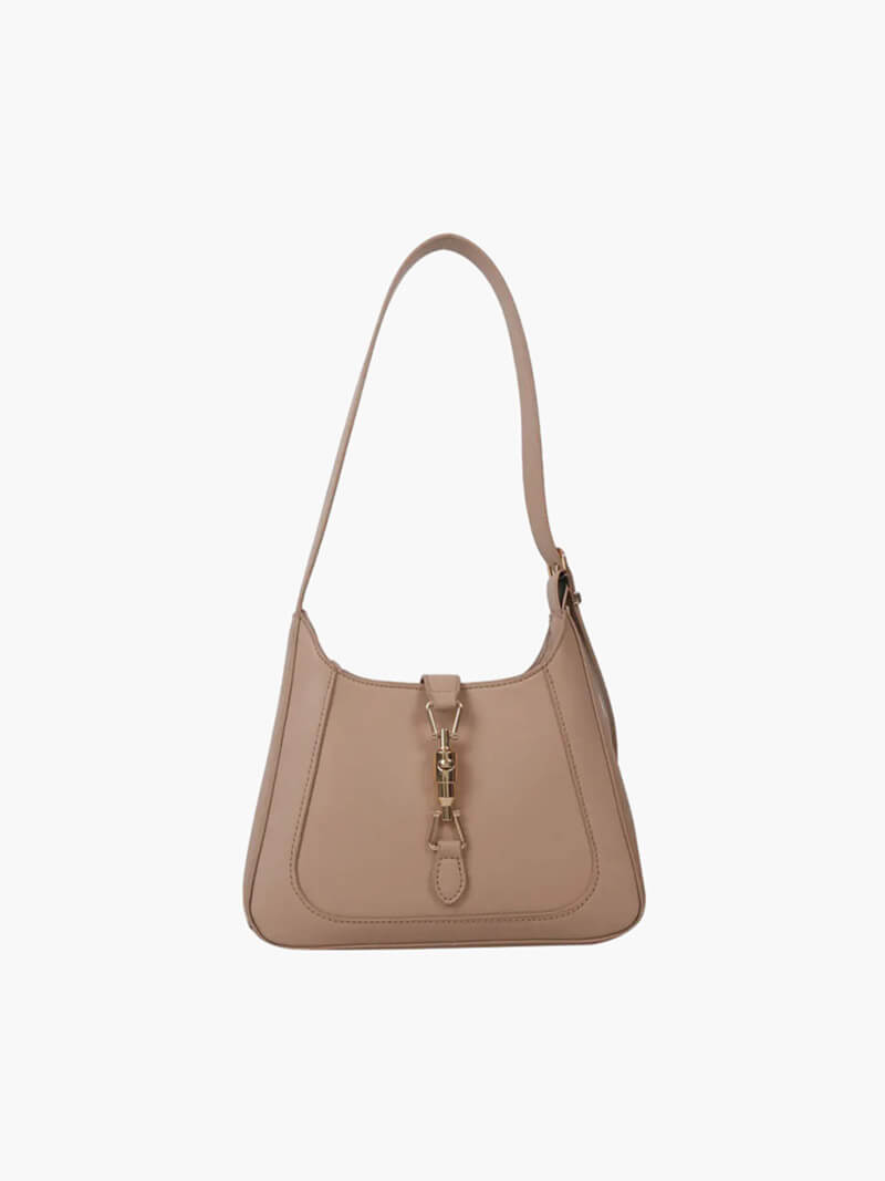 Dellina Damen Schultertasche Kunstleder Elegant