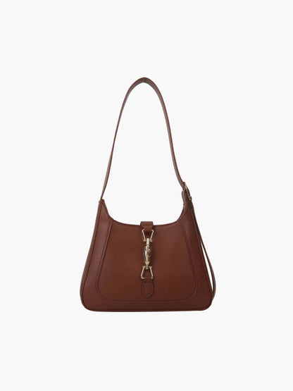 Dellina Damen Schultertasche Kunstleder Elegant