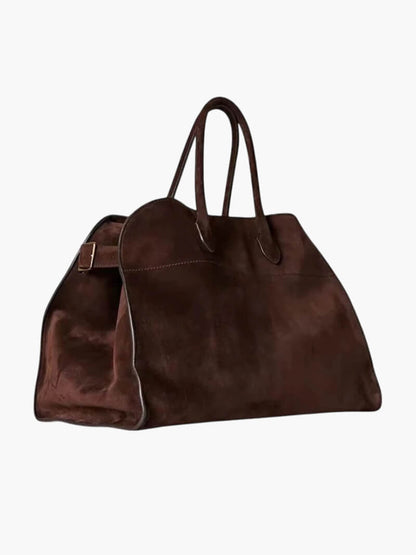 Wildleder Damenhandtasche aus hochwertigem Leder