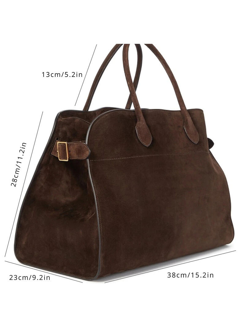 Wildleder Damenhandtasche aus hochwertigem Leder