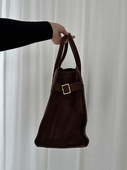 Wildleder Damenhandtasche aus hochwertigem Leder