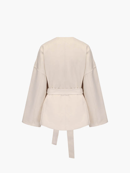 Damen Kimono Cardigan mit Bindegürtel Eleganz