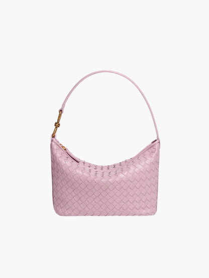 Isana Damen Schultertasche Geflochten Leder
