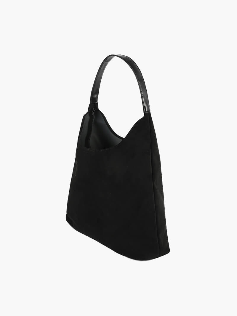 Olga Damen Schultertasche Wildleder Minimalistisch