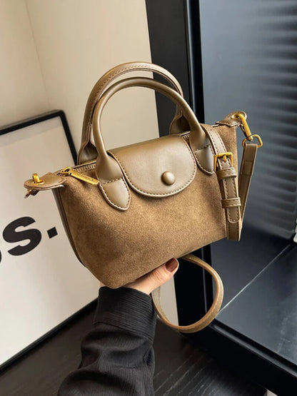 Stilvolle Damen Mini-Tasche Wildleder
