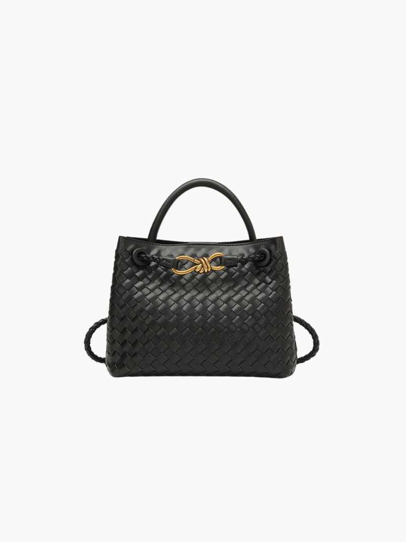 Geflochtene Damen Mini-Tasche Elegantes Design Braun - Norvielle