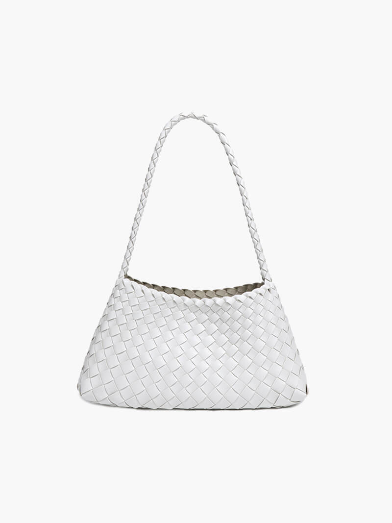 Liese Damen Schultertasche Geflochtenes Leder