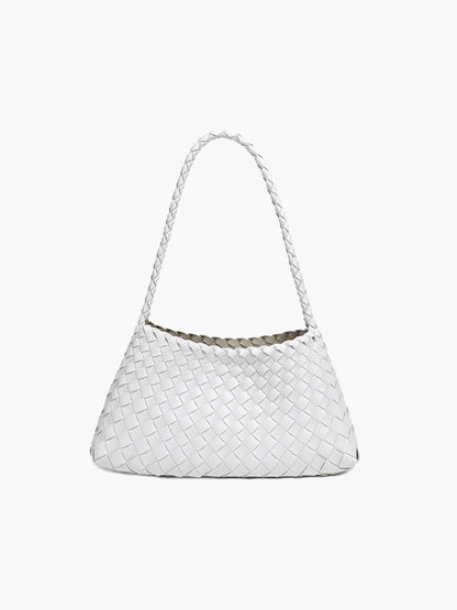 Liese Damen Schultertasche Geflochtenes Leder