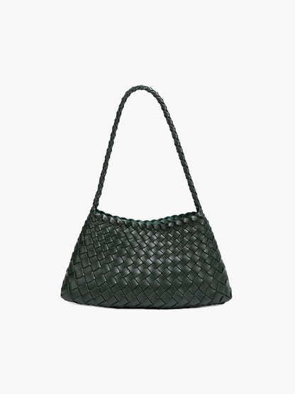 Liese Damen Schultertasche Geflochtenes Leder