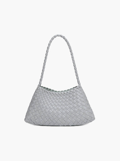 Liese Damen Schultertasche Geflochtenes Leder