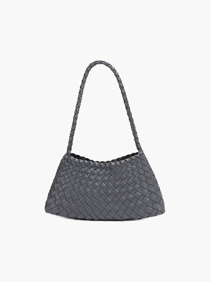 Liese Damen Schultertasche Geflochtenes Leder